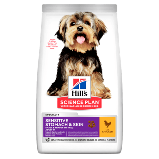 Hills Science Plan Sensitive Stomach & Skin Small & Mini Adult Trockenfutter Hund_0