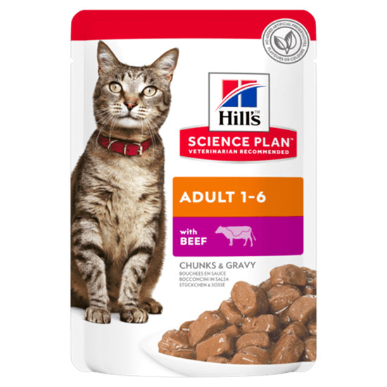 Hills Science Plan Adult Rind Frischebeutel Katze_0