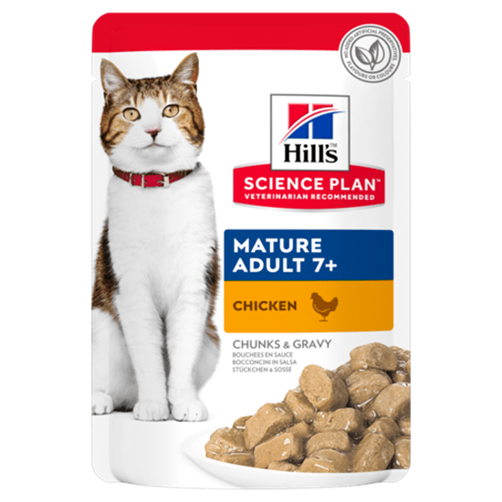 Hills Science Plan Mature Adult 7+ Huhn Frischebeutel Katze_0