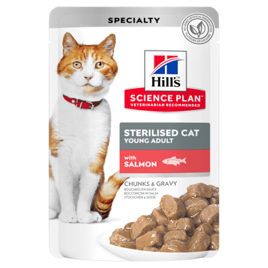 Hills Science Plan Sterilised Cat Adult Lachs Frischebeutel Katze_0