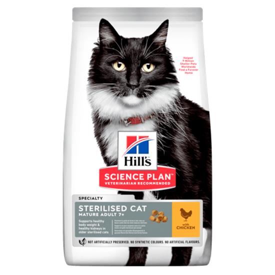Hills Science Plan Sterilised Cat Mature Adult 7+ Trockenfutter Katze_0