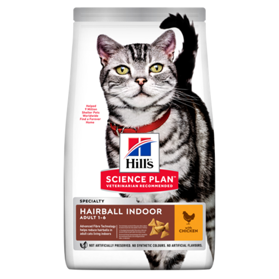 Hills Science Plan Hairball Indoor Adult Trockenfutter Katze_0