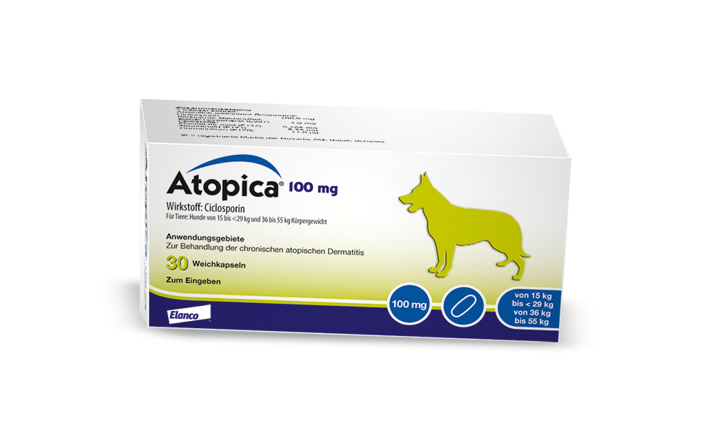 - das Atopica® mg Weichkapseln für Hunde (36 55 kg)
