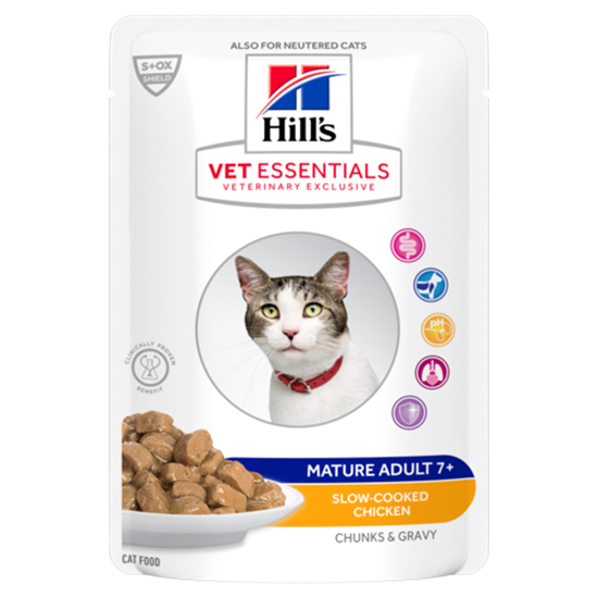 Hills Vet Essentials Mature Adult 7+ Huhn Frischebutel Katze_0