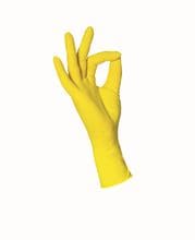 Nitril US-Handschuhe PF Gelb S_1