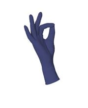 Nitril US-Handschuhe PF Blaubeere L_1