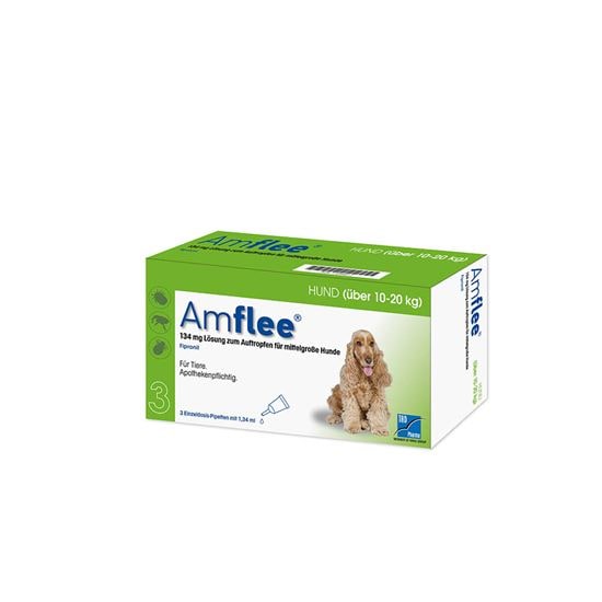 Amflee 134 mg Lösung zum Auftropfen für mittelgroße Hunde_0