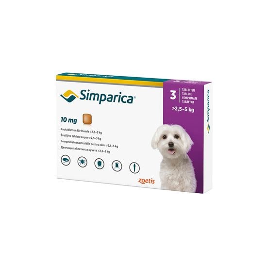 Simparica 10 mg Hunde 2,5 - 5 kg_0