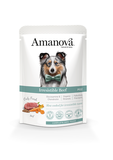 Amanova Nassfutterbeutel Hund P02 "Irresistible" Rind_0