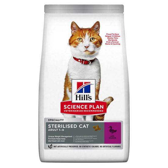 Hills Science Plan Sterilised Cat Adult Ente Trockenfutter Katze_0