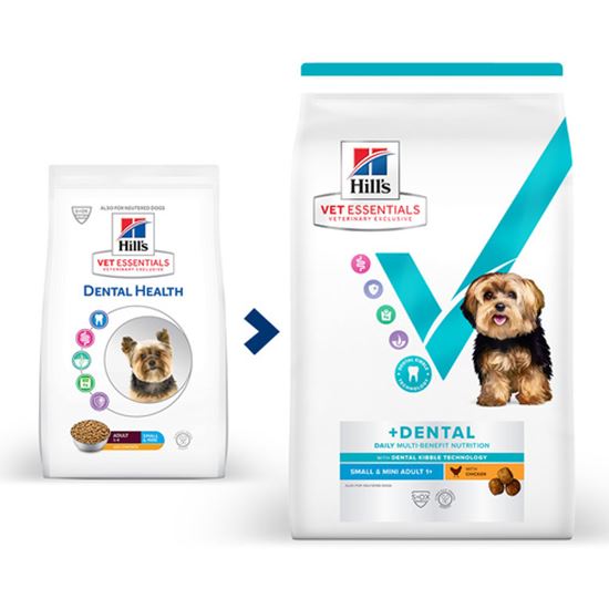 Hills Vet Essentials Multi-Benefit + Dental Adult 1+ Small & Mini Trockenfutter Hund_0