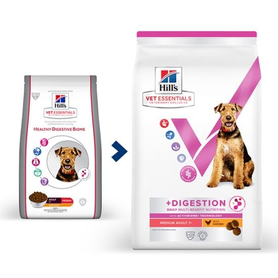 Hills Vet Essentials Multi-Benefit + Digestion Adult 1+ Medium Trockenfutter Hund_0