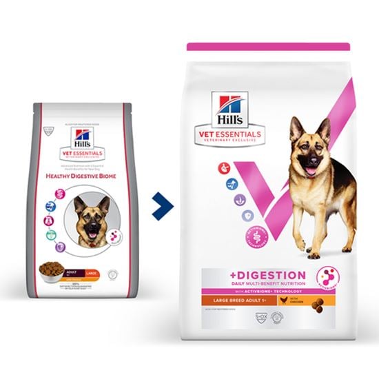 Hills Vet Essentials Multi-Benefit + Digestion Adult 1+ Large Breed Trockenfutter Hund_0
