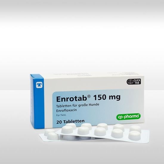 Enrotab 150 mg für große Hunde (Enrofloxacin)_0