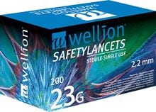 Wellion Sicherheitslanzetten 23 G, blau_0
