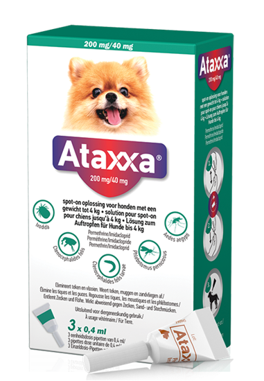 Ataxxa 200 mg/40 mg Spot On für Hunde bis 4kg_0