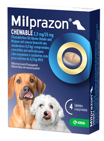 Milprazon Chewable kl. Hund 2,5 mg/25 mg_0