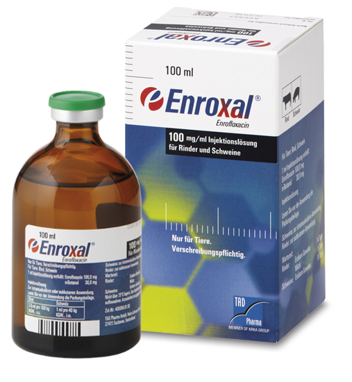 Enroxal 100 mg/ml Injektionslösung zum Eingeben für Rinder und Schweine_0