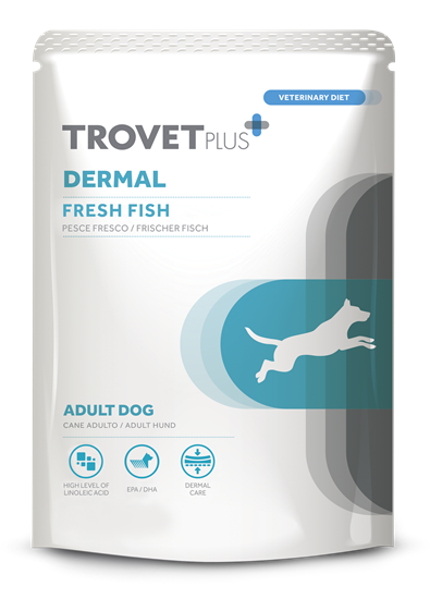 Trovet Plus Nassfutterbeutel Hund Dermal Hydrolisierter Fisch_0