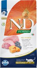 Farmina N&D Pumpkin Lamm, Kürbis & Heidelbeere Neutered Adult Trockenfutter Katze_0