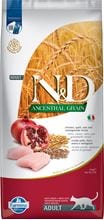 Farmina N&D Ancestral Grain Huhn, Dinkel, Hafer & Granatapfel Adult Trockenfutter Katze_0