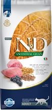 Farmina N&D Ancestral Grain Lamm, Dinkel, Hafer & Heidelbeere Adult Trockenfutter Katze_0