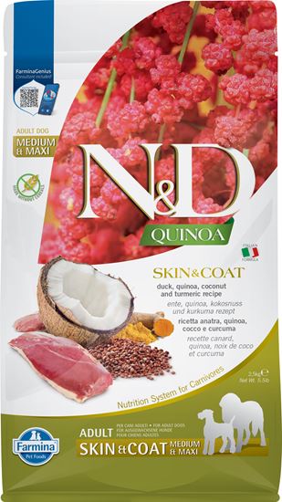 Farmina N&D Quinoa Skin & Coat Ente, Kokosnuss & Kurkuma Adult Trockenfutter Hund_0