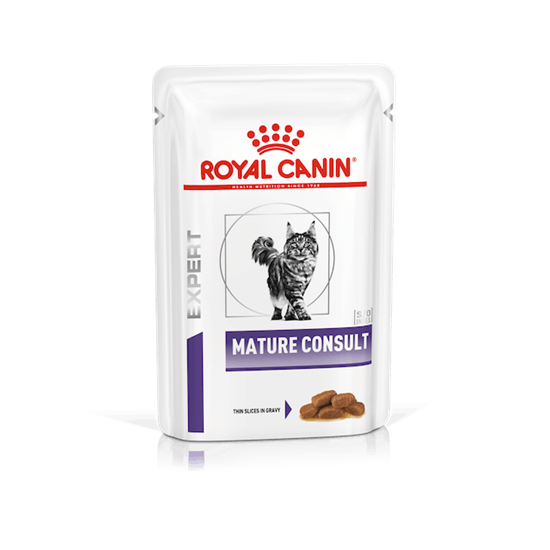Royal Canin Expert Mature Consult Feine Stückchen in Soße Nassfutter für Katzen_0