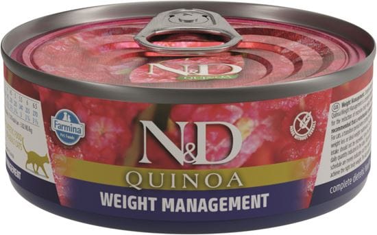 Farmina N&D Quinoa Weight Management Adult Nassfutter Katze_0