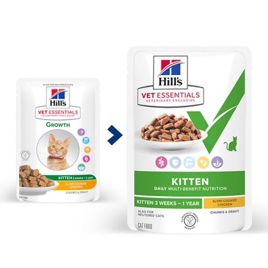 Hill's Vet Essentials Multi-Benefit Kitten Nassfutter mit Huhn_0