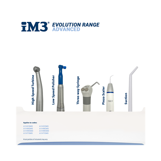 iM3 Advanced mit Tara Table Arm, HS, 4:1, Spülspritze, Absaugung & Satelec Scaler_0