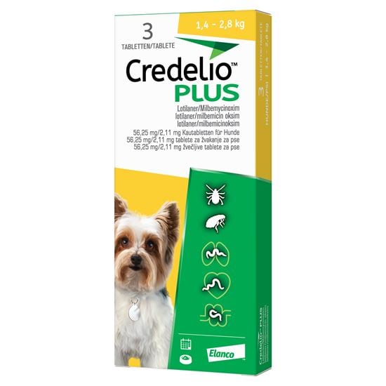 Credelio PLUS 56,25 mg für Hunde (1,4-2,5 kg)_0