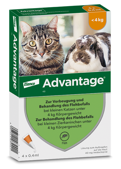 Advantage 40 Katze + Kaninchen (< 4 kg)_0