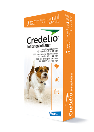 Credelio 225 mg für Hunde (>5,5-11 kg)_0