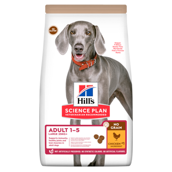 Hills Science Plan No Grain Large Breed Adult Trockenfutter Hund mit Huhn_0