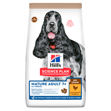 Hills Science Plan No Grain Mature Adult 7+ Trockenfutter Hund mit Huhn_0