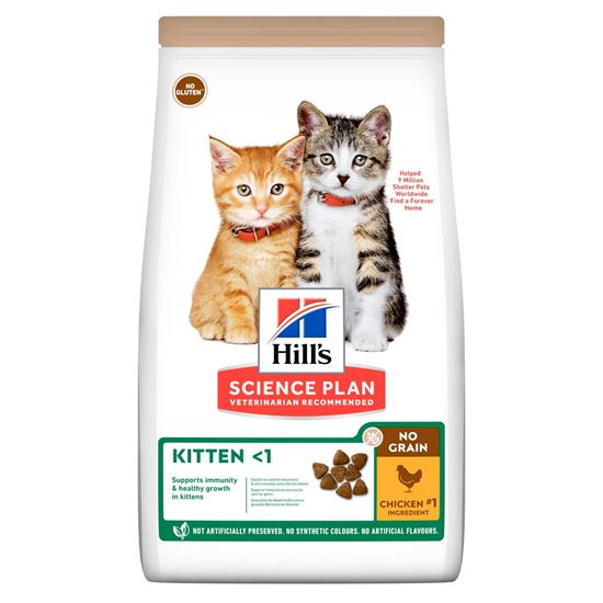 Hills Science Plan No Grain Kitten Trockenfutter Katze mit Huhn_0