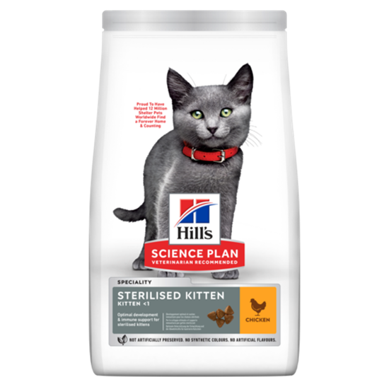 Hills Science Plan Sterilised Kitten Trockenfutter Katze mit Huhn_0