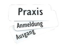 Praxisschild Privat ohne Symbol 30x13,5 cm_2147483647