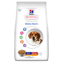 Hills Vet Essentials Dental Health Mature Adult 7+Medium & Large Breed Trockenfutter Hund mit Huhn_0