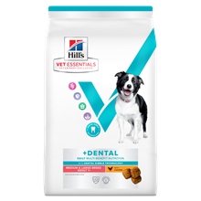 Hills Vet Essentials Multi-Benefit + Dental Adult 1+ Medium and Large Breed Trockenfutter Hund mit Huhn_0