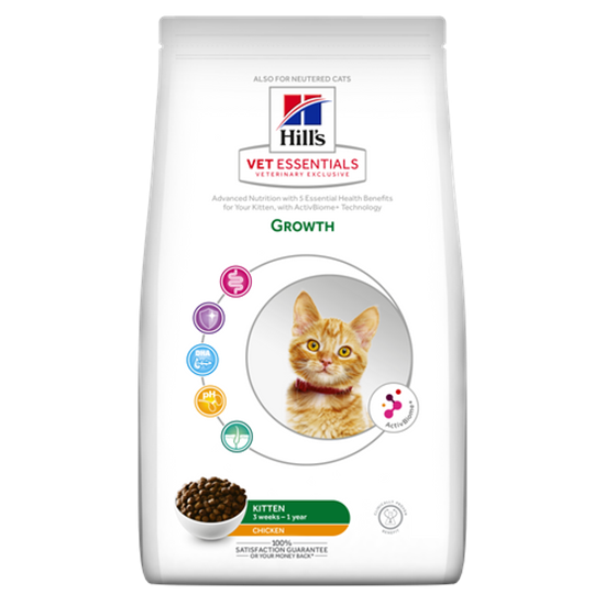 Hills Vet Essentials Growth Trockenfutter Kitten mit Huhn_0