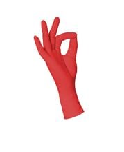 Nitril US-Handschuhe PF Rot M_1