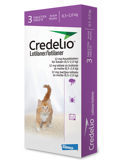 Credelio® 12 mg für Katzen (>0,5 kg-2 kg)_2147483647