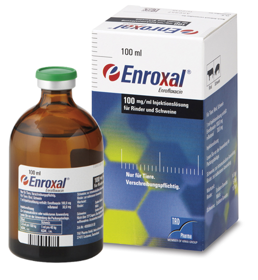 Enroxal 100 mg/ml Injektionslösung zum Eingeben für Rinder und Schweine_2147483647