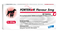 Fortekor Flavour 5 mg Tabletten für Hunde und Katzen_1