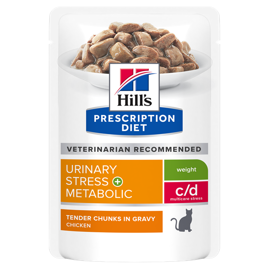 Hills Prescription Diet c/d Multicare Stress + Metabolic Nassfutter Katze mit Huhn_0