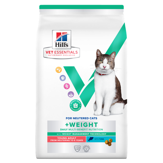 Hills Vet Essentials Multi-Benefit + Weight Young Adult Trockenfutter Katze mit Thunfisch_0