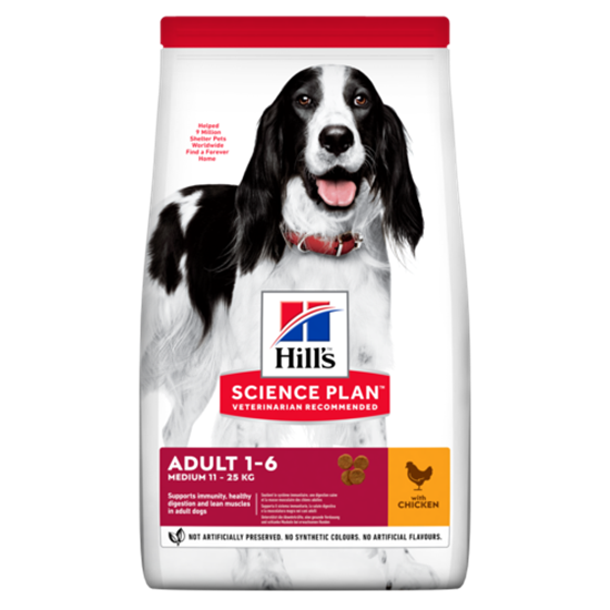 Hills Science Plan Medium Adult Trockenfutter Hund mit Huhn_0