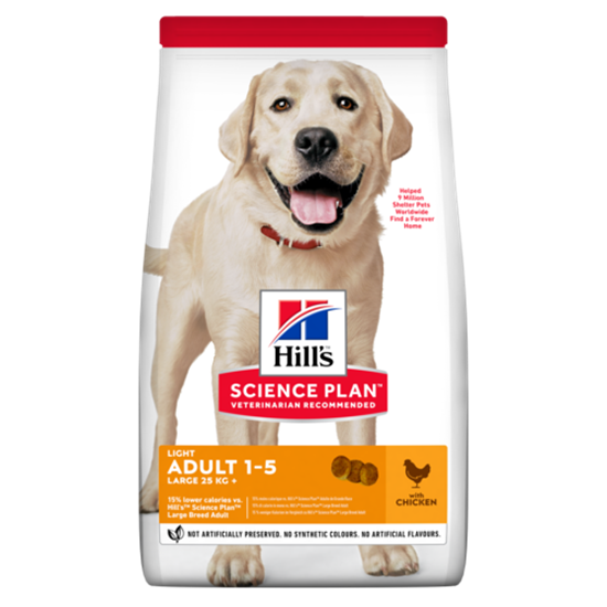 Hills Science Plan Light Large Breed Adult Trockenfutter Hund mit Huhn_0